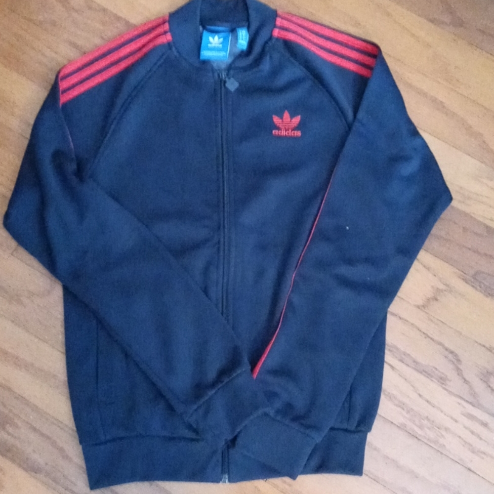 Adidas Zip Front Sweat Jacket Size: Small